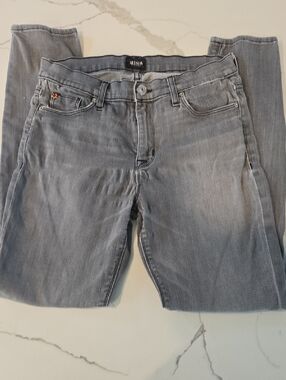 Hudson Gray Denim Jeans with Contrast Stitching